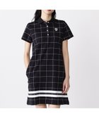 【パーリーゲイツ/PEARLY GATES】のT/Cカノコウィンドペン柄パネルチェックジャガード半袖ポロワンピース 大人の最旬トレンドファッション＆コーディネート founy(ファウニー) ファッション Fashion レディースファッション Fashion for Women ワンピース Dresses ゴルフ Golf ショート Short, Short Length シルケット Silket, Silky Cotton ソックス Socks, Hosiery トレンド Trend, Trending Now 半袖 Short Sleeve, Half Sleeve 春 Spring thumbnail ダークネイビーベース1|ID: prp329100004977319 ipo3291000000037304846