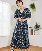 【ミスティ ウーマン/mysty woman】のレトロフラワーVネックワンピース 大人の最旬トレンドファッション＆コーディネート founy(ファウニー) ファッション Fashion レディースファッション Fashion for Women ワンピース Dresses おすすめ Recommended / Our Picks インナー Innerwear キャミソール Camisole, Spaghetti Strap Top ギャザー Gathered, Ruffled ストライプ Stripe, Striped Pattern トレンド Trend, Trending Now バランス Balance, Style Balance フェミニン Feminine, Girly レース Lace, Lace Fabric ヴィンテージ Vintage Style 定番 Standard, Basic Item thumbnail ネイビー|ID: prp329100004977323 ipo3291000000037304859