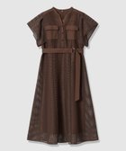 【アナイ/ANAYI】のメッシュラッセルフレア袖 ワンピース 大人の最旬トレンドファッション＆コーディネート founy(ファウニー) ファッション Fashion レディースファッション Fashion for Women ワンピース Dresses キャミソール Camisole, Spaghetti Strap Top コンビ Combo, Combination Style シアー Sheer, See-Through スマート Smart, Elegant タンク Tank Top, Sleeveless Top フレア Flare, Flared ペチコート Petticoat, Underskirt ポケット Pocket, Pocket Detail メッシュ Mesh, Net Fabric ラッセル Raschel, Raschel Lace レース Lace, Lace Fabric S/S・春夏 SS, Spring/Summer, Warm Season 再入荷 Restock / Back in Stock 夏 Summer thumbnail brown|ID: prp329100004977328 ipo3291000000037304877