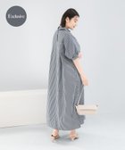 【アーバンリサーチ ロッソ/URBAN RESEARCH ROSSO】の『別注』ELENDEEK×ROSSO RELAXY SHIRT ONE-PIECE 大人の最旬トレンドファッション＆コーディネート founy(ファウニー) ファッション Fashion レディースファッション Fashion for Women トップス・カットソー Cut & Sew Tops シャツ・ブラウス・オフィスカジュアル Elegant Blouses & Button-Ups ストライプ Stripe, Striped Pattern スリーブ Sleeve, Long Sleeve / Short Sleeve デニム Denim, Jeans Material フロント Front, Front Design 別注 Limited Edition, Custom Order ロング Long, Long-Length S/S・春夏 SS, Spring/Summer, Warm Season おすすめ Recommended / Our Picks 夏 Summer エレガント 上品 Elegant 2026年 2026 2026春夏・S/S Spring/Summer 2026 SS26 thumbnail ブラック系その他|ID: prp329100004977331 ipo3291000000037304890