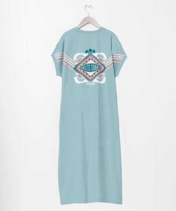 【アミナコレクション/Amina Collection】の【カヒコ】【UVカット加工】カイケアTシャツワンピース インテリア・キッズ・メンズ・レディースファッション・服の通販 founy(ファウニー) 　ファッション　Fashion　レディースファッション　Fashion for Women　ワンピース　Dresses　シャツワンピース / 1枚で着映えコーデ　Shirt Dresses　ノースリーブ　Sleeveless, No-Sleeve　プリント　Print, Printed Pattern　リゾート　Resort, Vacation Style　夏　Summer　ミント|ID: prp329100004977334 ipo3291000000037304902