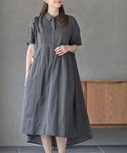 【アールピーエス/rps】のキャンブリックピンタックシャツワンピース 大人の最旬トレンドファッション＆コーディネート founy(ファウニー) ファッション Fashion レディースファッション Fashion for Women ワンピース Dresses シャツワンピース / 1枚で着映えコーデ Shirt Dresses インド Indian Textile ポケット Pocket, Pocket Detail エレガント 上品 Elegant thumbnail チャコールグレー|ID: prp329100004977347 ipo3291000000037304941