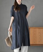 【アールピーエス/rps】のキャンブリックピンタックシャツワンピース 大人の最旬トレンドファッション＆コーディネート founy(ファウニー) ファッション Fashion レディースファッション Fashion for Women ワンピース Dresses シャツワンピース / 1枚で着映えコーデ Shirt Dresses インド Indian Textile ポケット Pocket, Pocket Detail エレガント 上品 Elegant thumbnail ネイビー|ID: prp329100004977347 ipo3291000000037304944