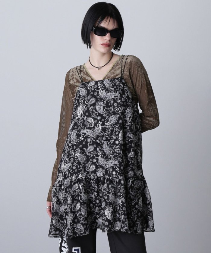 【ローズバッド/ROSE BUD】のPRINT CAMI ONE PIECE インテリア・キッズ・メンズ・レディースファッション・服の通販 founy(ファウニー) https://founy.com/ ファッション Fashion レディースファッション Fashion for Women インナー Innerwear キャミワンピース Cami Dress, Slip Dress サテン Satin, Glossy Fabric ショート Short, Short Length ジャカード／ジャガード Jacquard, Woven Pattern チュニック Tunic, Long Top デニム Denim, Jeans Material プリント Print, Printed Pattern ベーシック Basic, Essential ペイズリー Paisley, Ethnic Pattern ボトム Bottoms, Lower Wear ロング Long, Long-Length |ID: prp329100004977352 ipo3291000000037304958