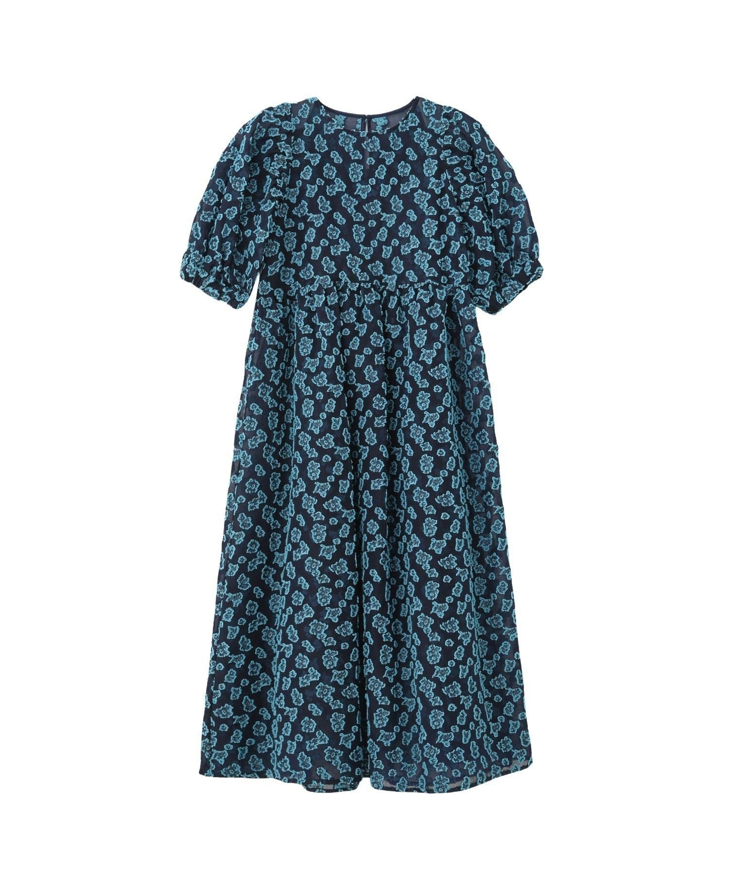 【ローズバッド/ROSE BUD】のFLOWER JACQUARD DRESS インテリア・キッズ・メンズ・レディースファッション・服の通販 founy(ファウニー) 　ファッション　Fashion　レディースファッション　Fashion for Women　ワンピース　Dresses　フォーマル・パーティードレス・結婚式用ドレス　Elegant & Casual Dresses　インナー　Innerwear　キャミソール　Camisole, Spaghetti Strap Top　キャミワンピース　Cami Dress, Slip Dress　シアー　Sheer, See-Through　シンプル　Simple, Minimal　ジャカード／ジャガード　Jacquard, Woven Pattern　ドレス　Dress, One-Piece　ビッグ　Big, Oversized　フラワー　Flower, Floral　ロマンティック　Romantic, Feminine Style　エレガント 上品　Elegant　NAVY|ID: prp329100004977353 ipo3291000000037304963