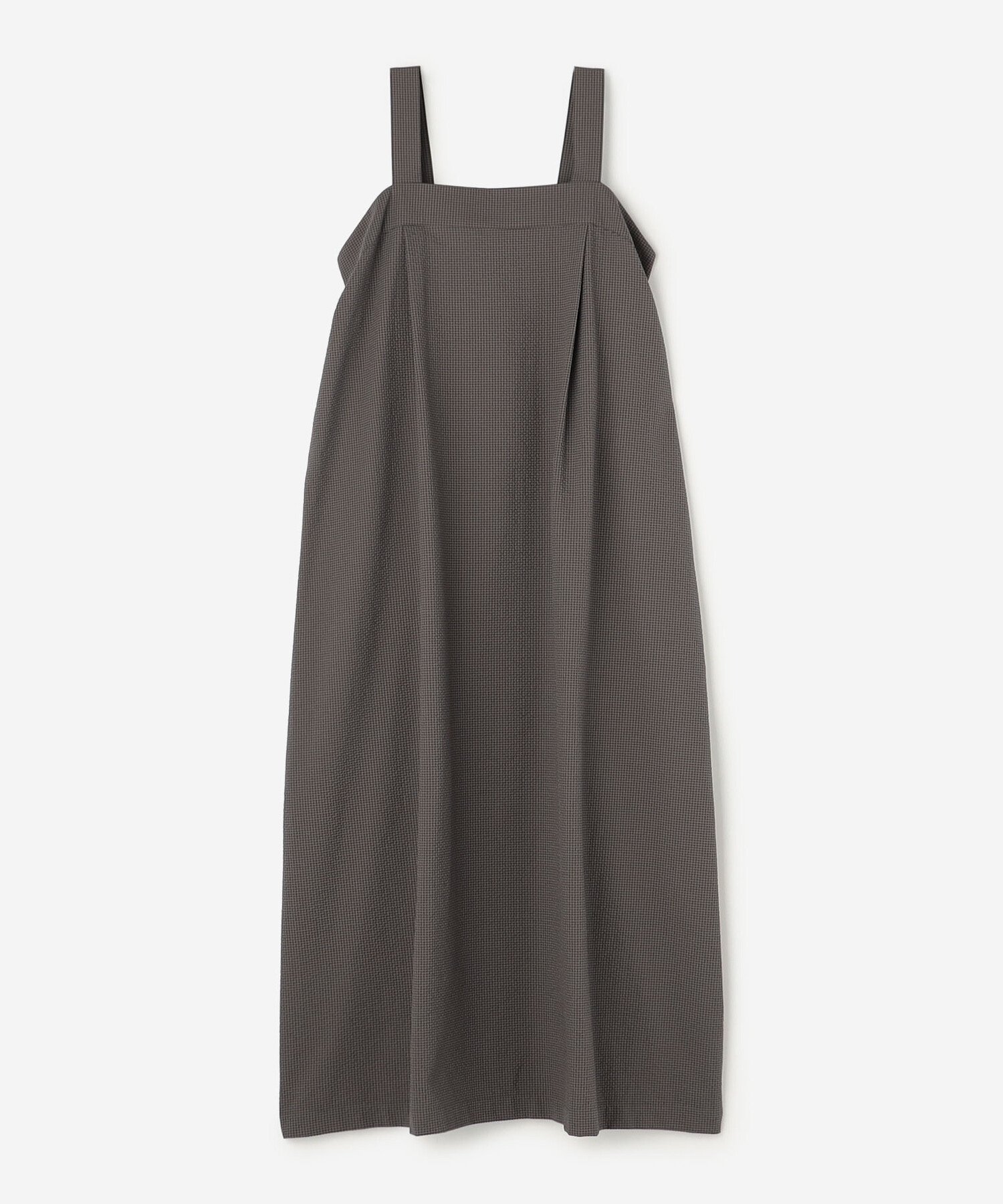 【ビショップ/Bshop】のサッカー アジャストワンピース WOMEN インテリア・キッズ・メンズ・レディースファッション・服の通販 founy(ファウニー) 　ファッション　Fashion　レディースファッション　Fashion for Women　ワンピース　Dresses　ギンガム　Gingham, Gingham Fabric　サッカー　Seersucker, Summer Fabric　チェック　Check, Plaid, Tartan　フランス　France, French　ボーダー　Border, Stripe　ポケット　Pocket, Pocket Detail　無地　Plain, Solid Color　GREY系1|ID: prp329100004977369 ipo3291000000037305018