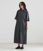 【デミルクス ビームス/Demi-Luxe BEAMS】のTICCA / テント ハーフスリーブ シャツ ワンピース 大人の最旬トレンドファッション＆コーディネート founy(ファウニー) ファッション Fashion レディースファッション Fashion for Women ワンピース Dresses シャツワンピース / 1枚で着映えコーデ Shirt Dresses エレガント 上品 Elegant 春 Spring カフス Cuff Design スリーブ Sleeve, Long Sleeve / Short Sleeve なめらか Smooth, Silky Texture ハーフ Half, Half-Length バランス Balance, Style Balance パターン Pattern, Design Print フロント Front, Front Design ベーシック Basic, Essential ロング Long, Long-Length ワーク Workwear, Utility Style S/S・春夏 SS, Spring/Summer, Warm Season おすすめ Recommended / Our Picks 夏 Summer thumbnail BLACK STRIPE|ID: prp329100004977371 ipo3291000000037305026