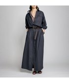 【ブリル/BRILL】のワッシャーシャツロングワンピース 大人の最旬トレンドファッション＆コーディネート founy(ファウニー) ファッション Fashion レディースファッション Fashion for Women ワンピース Dresses ストレート Straight, Straight Cut リネン Linen, Linen Fabric thumbnail チャコールグレー|ID: prp329100004977372 ipo3291000000037305029