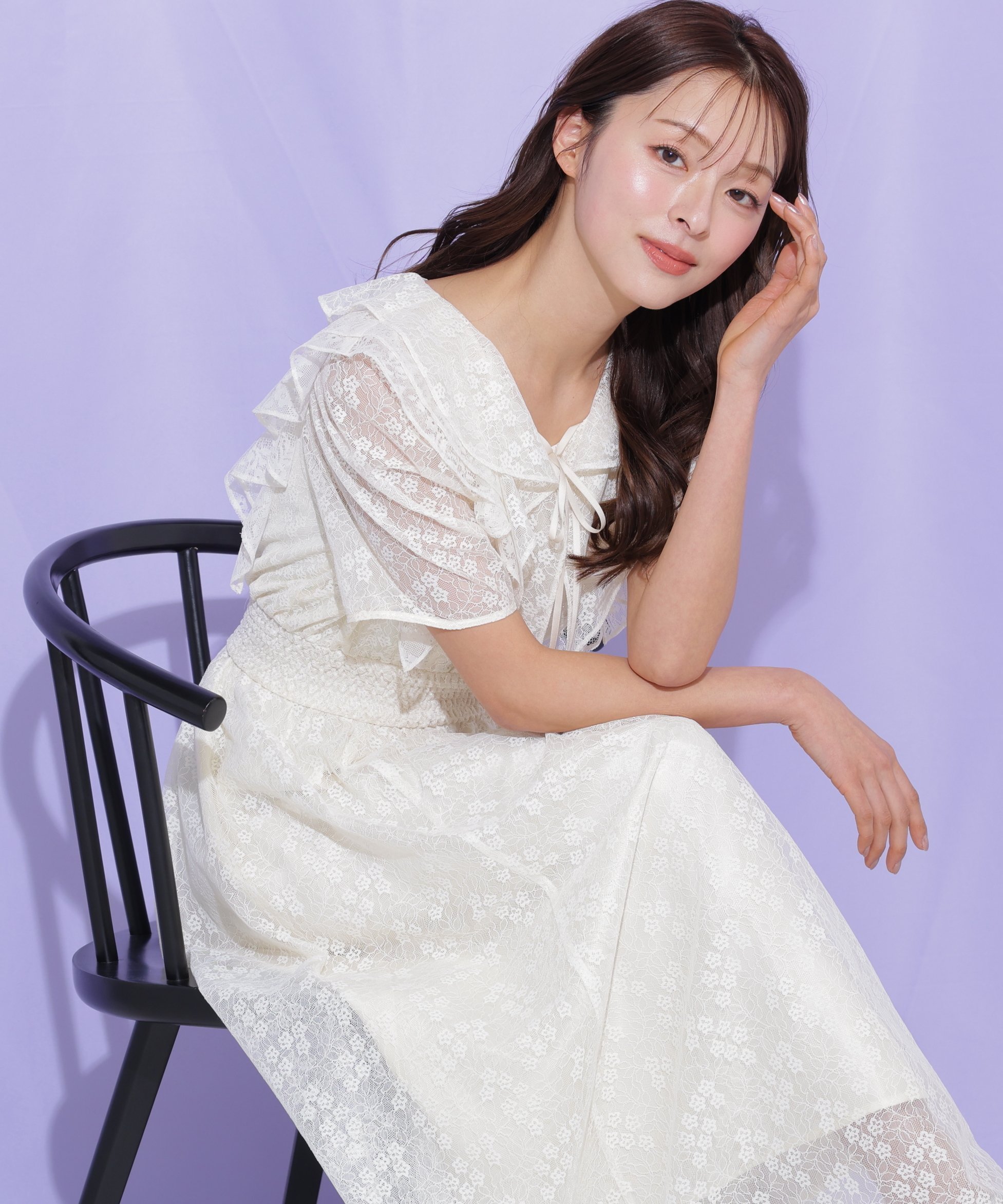 【ジルバイジルスチュアート/JILL by JILLSTUART】のバリエーションフリルワンピース 大人の最旬トレンドファッション＆コーディネート founy(ファウニー) 　ファッション　Fashion　レディースファッション　Fashion for Women　ワンピース　Dresses　スマート　Smart, Elegant　フィット　Fit, Slim Fit　フェミニン　Feminine, Girly　フリル　Frill, Ruffle　フレア　Flare, Flared　レース　Lace, Lace Fabric　 other-1|ID: prp329100004977381 ipo3291000000037305055
