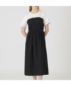 【ブルーレーベル クレストブリッジ/BLUE LABEL CRESTBRIDGE】のストレッチプルーフクロスカットコンビドレス ブラック|ID: prp329100004977388 ipo3291000000037305081