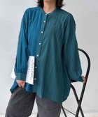 【アズノウアズ プラス/AS KNOW AS plus】の♪バンドカラー 異素材切り替え アシンメトリー総柄チュニック 大人の最旬トレンドファッション＆コーディネート founy(ファウニー) ファッション Fashion レディースファッション Fashion for Women トップス・カットソー Cut & Sew Tops アシンメトリー Asymmetrical Style シンプル Simple, Minimal スラックス Slacks, Dress Pants チェック Check, Plaid, Tartan チュニック Tunic, Long Top デニム Denim, Jeans Material プリーツ Pleats, Pleated ボトム Bottoms, Lower Wear 無地 Plain, Solid Color 再入荷 Restock / Back in Stock thumbnail ブルームジ|ID: prp329100004977397 ipo3291000000037305110