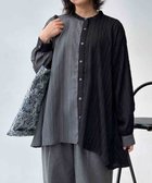 【アズノウアズ プラス/AS KNOW AS plus】の♪バンドカラー 異素材切り替え アシンメトリー総柄チュニック 大人の最旬トレンドファッション＆コーディネート founy(ファウニー) ファッション Fashion レディースファッション Fashion for Women トップス・カットソー Cut & Sew Tops アシンメトリー Asymmetrical Style シンプル Simple, Minimal スラックス Slacks, Dress Pants チェック Check, Plaid, Tartan チュニック Tunic, Long Top デニム Denim, Jeans Material プリーツ Pleats, Pleated ボトム Bottoms, Lower Wear 無地 Plain, Solid Color 再入荷 Restock / Back in Stock thumbnail チャコムジ|ID: prp329100004977397 ipo3291000000037305111