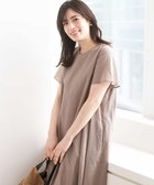 【オフオン/ofuon】のVネックAラインシルエットワンピース/洗える/WEB限定カラーサイズあり 大人の最旬トレンドファッション＆コーディネート founy(ファウニー) ファッション Fashion レディースファッション Fashion for Women ワンピース Dresses 春 Spring 洗える Machine Washable 秋 Autumn くるぶし Ankle-Length サッカー Seersucker, Summer Fabric ジャケット Jacket, Outerwear ストレート Straight, Straight Cut ポケット Pocket, Pocket Detail 冬 Winter / This Winter 再入荷 Restock / Back in Stock 夏 Summer thumbnail モカ|ID: prp329100004977404 ipo3291000000037305129