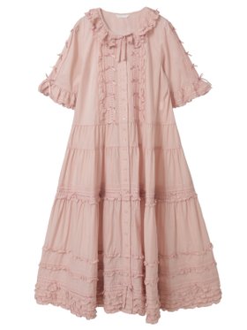【ピンクハウス/PINK HOUSE】のミニリボンいっぱいローンワンピース 大人の最旬トレンドファッション＆コーディネート founy(ファウニー) ファッション Fashion レディースファッション Fashion for Women ワンピース Dresses インナー Innerwear サテン Satin, Glossy Fabric フリル Frill, Ruffle フロント Front, Front Design ペチコート Petticoat, Underskirt リボン Ribbon, Bow レース Lace, Lace Fabric ロング Long, Long-Length |ID:prp329100004977406