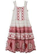 【ピンクハウス/PINK HOUSE】のローン*ギンガムチェックパッチワークワンピース 大人の最旬トレンドファッション＆コーディネート founy(ファウニー) ファッション Fashion レディースファッション Fashion for Women ワンピース Dresses キャミソール Camisole, Spaghetti Strap Top ギンガム Gingham, Gingham Fabric サテン Satin, Glossy Fabric スペシャル Special, Limited Edition チェック Check, Plaid, Tartan フリル Frill, Ruffle リボン Ribbon, Bow ロング Long, Long-Length ローズ Rose, Rose Motif 無地 Plain, Solid Color thumbnail シロ|ID: prp329100004977409 ipo3291000000037305154