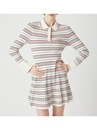 【リリーブラウン/Lily Brown】のロゴ刺繍ポロニットミニワンピース 大人の最旬トレンドファッション＆コーディネート founy(ファウニー) ファッション Fashion レディースファッション Fashion for Women ワンピース Dresses クラシック Classic, Timeless Style 今季 This Season, Current Season シェイプ Shape, Slim Fit スマート Smart, Elegant 定番 Standard, Basic Item フレア Flare, Flared エレガント 上品 Elegant thumbnail BORDER[933]|ID: prp329100004977419 ipo3291000000037305199