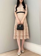 【セルフォード/CELFORD】のレースワンピース 大人の最旬トレンドファッション＆コーディネート founy(ファウニー) ファッション Fashion レディースファッション Fashion for Women ワンピース Dresses スマート Smart, Elegant フラワー Flower, Floral モチーフ Motif, Design Theme レース Lace, Lace Fabric エレガント 上品 Elegant 定番 Standard, Basic Item thumbnail PBEG[036]|ID: prp329100004977420 ipo3291000000037305201
