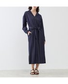 【メルローズ クレール/MELROSE claire】のオープンカラーワンピース 大人の最旬トレンドファッション＆コーディネート founy(ファウニー) ファッション Fashion レディースファッション Fashion for Women ワンピース Dresses インディゴ Indigo Denim デニム Denim, Jeans Material ロング Long, Long-Length エレガント 上品 Elegant thumbnail インディゴブルー|ID: prp329100004977426 ipo3291000000037305223