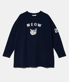 【ゴースローキャラバン/go slow caravan】のJUICY/ジューシー 猫刺繍チュニック (WOMENS) 大人の最旬トレンドファッション＆コーディネート founy(ファウニー) ファッション Fashion レディースファッション Fashion for Women トップス・カットソー Cut & Sew Tops チュニック Tunic, Long Top トレンド Trend, Trending Now リラックス Relax, Relaxed Fit レギンス Leggings, Stretch Pants 猫 Cat, Kitty thumbnail ネイビー|ID: prp329100004977438 ipo3291000000037305268