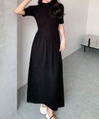 【リバーフィールド アンド コー/RIVER FIELD & Co】のハイネック ニット ロングワンピース 大人の最旬トレンドファッション＆コーディネート founy(ファウニー) ファッション Fashion レディースファッション Fashion for Women ワンピース Dresses ギャザー Gathered, Ruffled ジャケット Jacket, Outerwear ハイネック High Neck, Mock Neck フレア Flare, Flared ボトルネック Bottle Neck, Mock Neck 半袖 Short Sleeve, Half Sleeve ロング Long, Long-Length 再入荷 Restock / Back in Stock thumbnail BK|ID: prp329100004977449 ipo3291000000037305302
