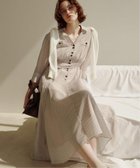 【ラ トータリテ/La TOTALITE】の【洗える】ポケットシャツワンピース 大人の最旬トレンドファッション＆コーディネート founy(ファウニー) ファッション Fashion レディースファッション Fashion for Women ワンピース Dresses シャツワンピース / 1枚で着映えコーデ Shirt Dresses 2026年 2026 2026春夏・S/S Spring/Summer 2026 SS26 オレンジ Orange ドット Polka Dot, Dot Pattern フレア Flare, Flared エレガント 上品 Elegant 洗える Machine Washable thumbnail ベージュ|ID: prp329100004977463 ipo3291000000037305350