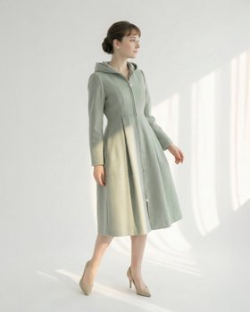 【レジーナリスレ/Regina Risurre】のスペシャリテ【フーディ コート ルワーヌ 】 大人の最旬トレンドファッション＆コーディネート founy(ファウニー) ファッション Fashion レディースファッション Fashion for Women アウター Coat / Outerwear Collection コート・ロングコート・ピーコート Long Coats, Peacoats & More コクーン Cocoon, Cocoon Silhouette ツイル Twist, Twisted Detail パール Pearl, Pearl Accent フレア Flare, Flared エレガント 上品 Elegant 冬 Winter / This Winter 羽織 Haori, Light Jacket |ID:prp329100004977475