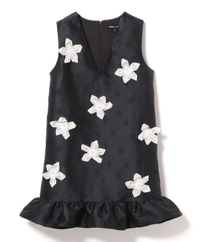 【ビームス ウイメン/BEAMS】のsister jane / Glow Flora Mini Dress インテリア・キッズ・メンズ・レディースファッション・服の通販 founy(ファウニー) https://founy.com/ ファッション Fashion レディースファッション Fashion for Women ワンピース Dresses フォーマル・パーティードレス・結婚式用ドレス Elegant & Casual Dresses ヴィンテージ Vintage Style カッティング Cutting Detail シアー Sheer, See-Through ジャカード／ジャガード Jacquard, Woven Pattern ストラップパンプス Strap Pumps, Strappy Heels タイツ Tights, Legwear デニム Denim, Jeans Material トレンド Trend, Trending Now ドレス Dress, One-Piece バランス Balance, Style Balance パール Pearl, Pearl Accent フォルム Silhouette, Form フラワー Flower, Floral フロント Front, Front Design リボン Ribbon, Bow ロング Long, Long-Length ロンドン London Style, British Inspired おすすめ Recommended / Our Picks エレガント 上品 Elegant |ID: prp329100004977483 ipo3291000000037305416