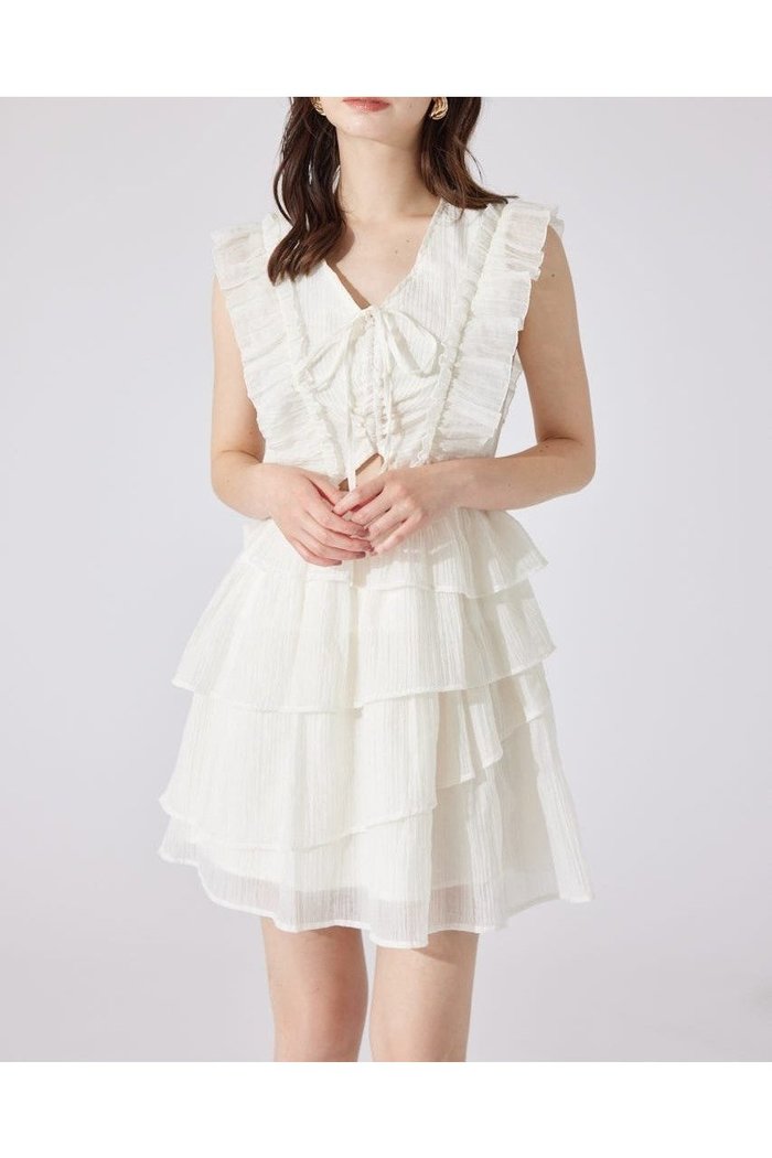 【リエンダ/rienda】の【AKB48 千葉恵里さん着用】ティアードフリルミニワンピース インテリア・キッズ・メンズ・レディースファッション・服の通販 founy(ファウニー) https://founy.com/ ファッション Fashion レディースファッション Fashion for Women ワンピース Dresses おすすめ Recommended / Our Picks ギャザー Gathered, Ruffled シューズ Shoes, Footwear フリル Frill, Ruffle リボン Ribbon, Bow 再入荷 Restock / Back in Stock |ID: prp329100004977496 ipo3291000000037305475