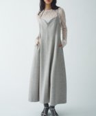 【その他のブランド/Other】のtweed zip cami dress 大人の最旬トレンドファッション＆コーディネート founy(ファウニー) ファッション Fashion レディースファッション Fashion for Women ワンピース Dresses フォーマル・パーティードレス・結婚式用ドレス Elegant & Casual Dresses カラフル Colorful Design シンプル Simple, Minimal ジップ Zip, Zipper スマート Smart, Elegant ツイード Twill, Twill Weave ドレス Dress, One-Piece フィット Fit, Slim Fit フェミニン Feminine, Girly フロント Front, Front Design モノトーン Monotone, Black and White ロング Long, Long-Length thumbnail ライトグレー|ID: prp329100004977514 ipo3291000000037305531