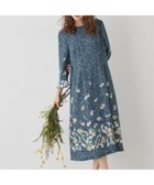 【スーナウーナ/SunaUna】の【co creation and yours/SS~L】レースプリントワンピース ブルー|ID: prp329100004977532 ipo3291000000037305595