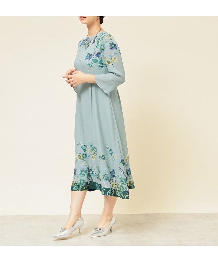 【スーナウーナ/SunaUna】の【co creation and yours/SS~L】花柄パネルワンピース 大人の最旬トレンドファッション＆コーディネート founy(ファウニー) 　ファッション　Fashion　レディースファッション　Fashion for Women　ワンピース　Dresses　なめらか　Smooth, Silky Texture　オリエンタル　Oriental Pattern　ドレープ　Drape, Draping Fabric　フィット　Fit, Slim Fit　フェミニン　Feminine, Girly　フレア　Flare, Flared　プリント　Print, Printed Pattern　人気　Popular, Best Seller　切替　Switching, Contrast Panel　 other-1|ID: prp329100004977533 ipo3291000000037305597