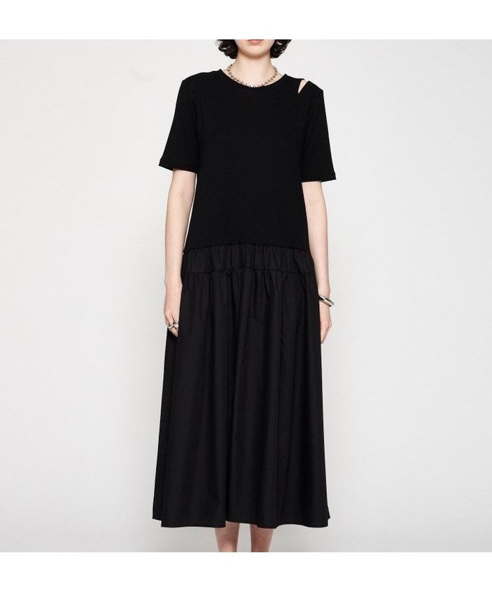 【クロエンス/cloenc】の【手洗い可】ドッキングフレアワンピース インテリア・キッズ・メンズ・レディースファッション・服の通販 founy(ファウニー) https://founy.com/ ファッション Fashion レディースファッション Fashion for Women ワンピース Dresses おすすめ Recommended / Our Picks スニーカー Sneakers, Trainers スマート Smart, Elegant トレンド Trend, Trending Now ドッキング Docking, Mixed Material フレア Flare, Flared 再入荷 Restock / Back in Stock |ID: prp329100004977539 ipo3291000000037305620