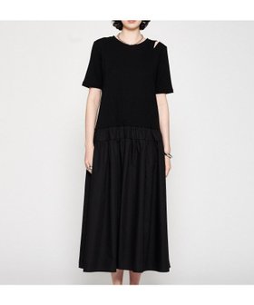 【クロエンス/cloenc】の【手洗い可】ドッキングフレアワンピース 大人の最旬トレンドファッション＆コーディネート founy(ファウニー) ファッション Fashion レディースファッション Fashion for Women ワンピース Dresses おすすめ Recommended / Our Picks スニーカー Sneakers, Trainers スマート Smart, Elegant トレンド Trend, Trending Now ドッキング Docking, Mixed Material フレア Flare, Flared 再入荷 Restock / Back in Stock |ID:prp329100004977539