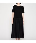 【クロエンス/cloenc】の【手洗い可】ドッキングフレアワンピース ブラック|ID: prp329100004977539 ipo3291000000037305621