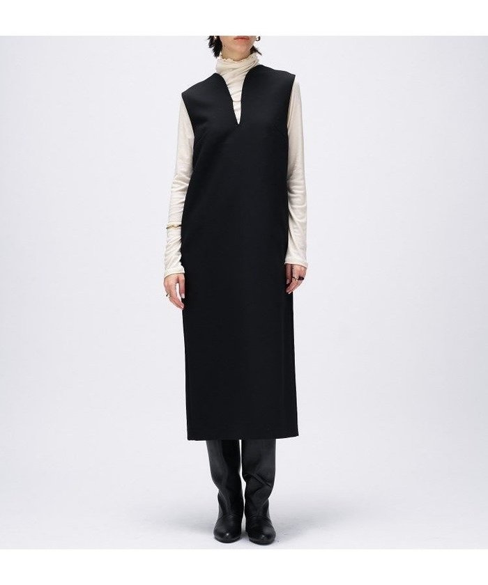 【クロエンス/cloenc】の【マシンウォッシュ】キーネックジャンパースカート インテリア・キッズ・メンズ・レディースファッション・服の通販 founy(ファウニー) https://founy.com/ ファッション Fashion レディースファッション Fashion for Women スカート Skirts インナー Innerwear カットソー Cut and Sewn Top スマート Smart, Elegant タートルネック Turtleneck, High Neck A/W・秋冬 Autumn/Winter 再入荷 Restock / Back in Stock おすすめ Recommended / Our Picks エレガント 上品 Elegant |ID: prp329100004977545 ipo3291000000037305644