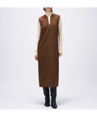【クロエンス/cloenc】の【マシンウォッシュ】キーネックジャンパースカート 大人の最旬トレンドファッション＆コーディネート founy(ファウニー) ファッション Fashion レディースファッション Fashion for Women スカート Skirts インナー Innerwear カットソー Cut and Sewn Top スマート Smart, Elegant タートルネック Turtleneck, High Neck A/W・秋冬 Autumn/Winter 再入荷 Restock / Back in Stock おすすめ Recommended / Our Picks エレガント 上品 Elegant thumbnail ブラウン|ID: prp329100004977545 ipo3291000000037305646
