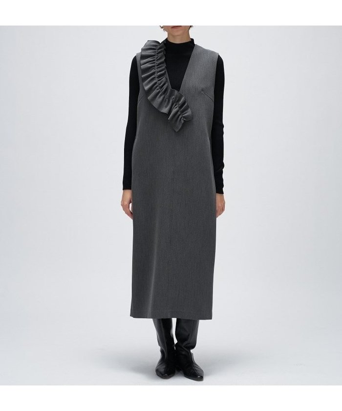 【クロエンス/cloenc】の【マシンウォッシュ】2wayフリルジャンパースカート インテリア・キッズ・メンズ・レディースファッション・服の通販 founy(ファウニー) https://founy.com/ ファッション Fashion レディースファッション Fashion for Women スカート Skirts インナー Innerwear シンプル Simple, Minimal スマート Smart, Elegant フリル Frill, Ruffle 再入荷 Restock / Back in Stock おすすめ Recommended / Our Picks |ID: prp329100004977547 ipo3291000000037305655