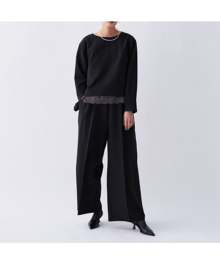 【クロエンス/cloenc】の【迷わず決まる/2点セット/セレモニー】ブラウス ワイドパンツセット インテリア・キッズ・メンズ・レディースファッション・服の通販 founy(ファウニー) https://founy.com/ ファッション Fashion レディースファッション Fashion for Women パンツ Pants & Trousers ウォッシャブル Machine Washable クロップド Cropped, Short Length ストレート Straight, Straight Cut スマート Smart, Elegant セットアップ Set-Up, Coordinated Outfit デニム Denim, Jeans Material バランス Balance, Style Balance フォルム Silhouette, Form ブローチ Brooch, Pin Brooch ワイド Wide, Wide Fit 再入荷 Restock / Back in Stock おすすめ Recommended / Our Picks セレモニー Ceremony |ID: prp329100004977549 ipo3291000000037305661