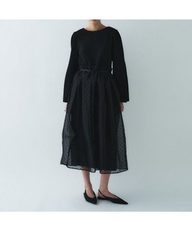 【クロエンス/cloenc】の【セットアイテム/オケージョン/手洗い可】ドットチュールレイヤードセットワンピース 大人の最旬トレンドファッション＆コーディネート founy(ファウニー) ファッション Fashion レディースファッション Fashion for Women ワンピース Dresses オケージョン Occasion Wear 軽量 Lightweight, Ultra Light シンプル Simple, Minimal スマート Smart, Elegant チュール Tulip, Tulip Motif 再入荷 Restock / Back in Stock おすすめ Recommended / Our Picks エレガント 上品 Elegant セレモニー Ceremony ビジネス 仕事 通勤 Business / Work / Commuting |ID:prp329100004977550