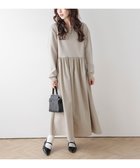 【ラジュール/Lajour】のギャザーフレアドッキングワンピース 大人の最旬トレンドファッション＆コーディネート founy(ファウニー) ファッション Fashion レディースファッション Fashion for Women ワンピース Dresses 2026年 2026 2026春夏・S/S Spring/Summer 2026 SS26 なめらか Smooth, Silky Texture ギャザー Gathered, Ruffled シンプル Simple, Minimal ドッキング Docking, Mixed Material フレア Flare, Flared リラックス Relax, Relaxed Fit thumbnail ベージュ|ID: prp329100004977554 ipo3291000000037305679