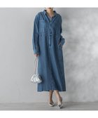 【ドロワット ロートレアモン/Droite Lautreamont】のテンセルデニムワンピース ブルー|ID: prp329100004977555 ipo3291000000037305681