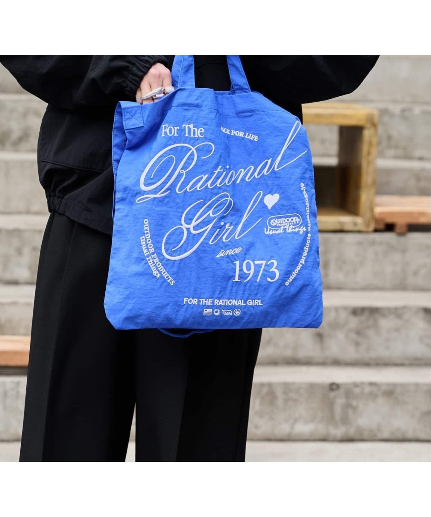 【アウトドアプロダクツ ユージュアルシングス/OUTDOOR PRODUCTS Usual Things】の≪新色追加 ≫Rational Girl ナイロン2WAYトート インテリア・キッズ・メンズ・レディースファッション・服の通販 founy(ファウニー) 　ファッション　Fashion　レディースファッション　Fashion for Women　バッグ　Bags　ショルダー　Shoulder, Shoulder Strap　デニム　Denim, Jeans Material　エレガント 上品　Elegant　2026年　2026　2026春夏・S/S　Spring/Summer 2026 SS26　ブルー|ID: prp329100004977572 ipo3291000000037305791