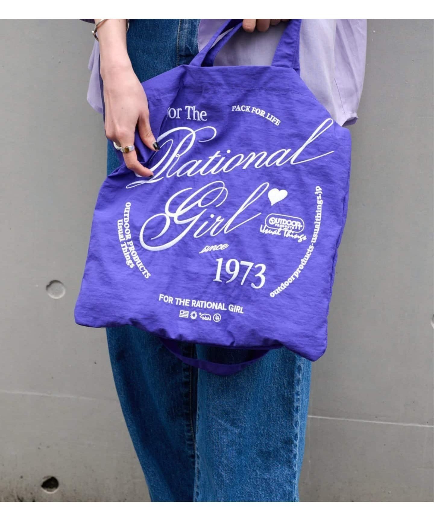 【アウトドアプロダクツ ユージュアルシングス/OUTDOOR PRODUCTS Usual Things】の≪新色追加 ≫Rational Girl ナイロン2WAYトート インテリア・キッズ・メンズ・レディースファッション・服の通販 founy(ファウニー) 　ファッション　Fashion　レディースファッション　Fashion for Women　バッグ　Bags　ショルダー　Shoulder, Shoulder Strap　デニム　Denim, Jeans Material　エレガント 上品　Elegant　2026年　2026　2026春夏・S/S　Spring/Summer 2026 SS26　パープル|ID: prp329100004977572 ipo3291000000037305792