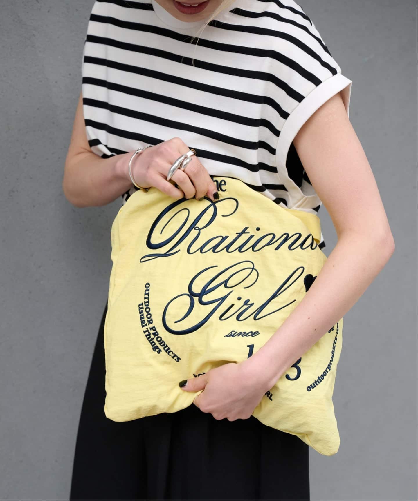 【アウトドアプロダクツ ユージュアルシングス/OUTDOOR PRODUCTS Usual Things】の≪新色追加 ≫Rational Girl ナイロン2WAYトート インテリア・キッズ・メンズ・レディースファッション・服の通販 founy(ファウニー) 　ファッション　Fashion　レディースファッション　Fashion for Women　バッグ　Bags　ショルダー　Shoulder, Shoulder Strap　デニム　Denim, Jeans Material　エレガント 上品　Elegant　2026年　2026　2026春夏・S/S　Spring/Summer 2026 SS26　イエロー|ID: prp329100004977572 ipo3291000000037305793