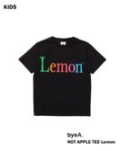 【イエナアンファン/IENA ENFANT / KIDS】の【byeA. / バイエー】 NOT APPLE TEE (LEMON)kids 大人の最旬トレンドファッション＆コーディネート founy(ファウニー) ファッション Fashion キッズファッション Fashion for Kids コレクション Collection, Seasonal Line プリント Print, Printed Pattern S/S・春夏 SS, Spring/Summer, Warm Season 夏 Summer 2026年 2026 2026春夏・S/S Spring/Summer 2026 SS26 thumbnail ブラック|ID: prp329100004977605 ipo3291000000037305945