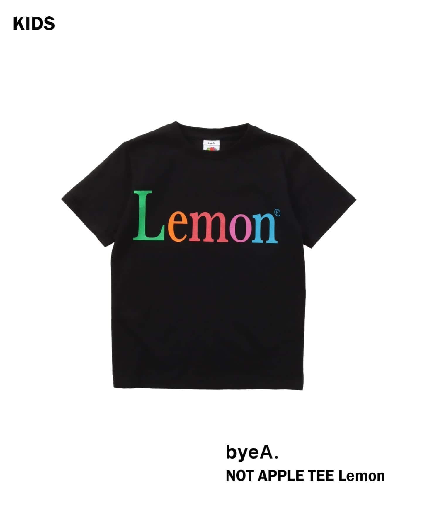 【イエナアンファン/IENA ENFANT / KIDS】の【byeA. / バイエー】 NOT APPLE TEE (LEMON)kids インテリア・キッズ・メンズ・レディースファッション・服の通販 founy(ファウニー) 　ファッション　Fashion　キッズファッション　Fashion for Kids　コレクション　Collection, Seasonal Line　プリント　Print, Printed Pattern　S/S・春夏　SS, Spring/Summer, Warm Season　夏　Summer　2026年　2026　2026春夏・S/S　Spring/Summer 2026 SS26　ブラック|ID: prp329100004977605 ipo3291000000037305945