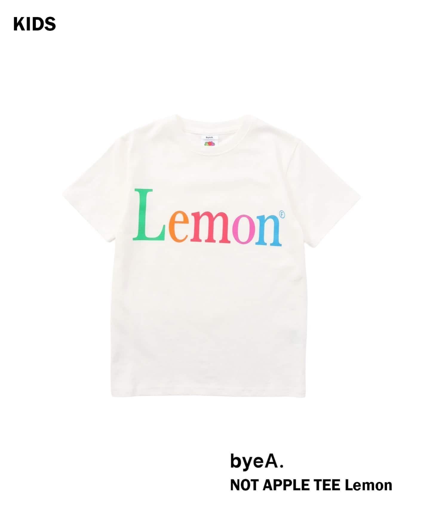 【イエナアンファン/IENA ENFANT / KIDS】の【byeA. / バイエー】 NOT APPLE TEE (LEMON)kids インテリア・キッズ・メンズ・レディースファッション・服の通販 founy(ファウニー) 　ファッション　Fashion　キッズファッション　Fashion for Kids　コレクション　Collection, Seasonal Line　プリント　Print, Printed Pattern　S/S・春夏　SS, Spring/Summer, Warm Season　夏　Summer　2026年　2026　2026春夏・S/S　Spring/Summer 2026 SS26　ホワイト|ID: prp329100004977605 ipo3291000000037305946