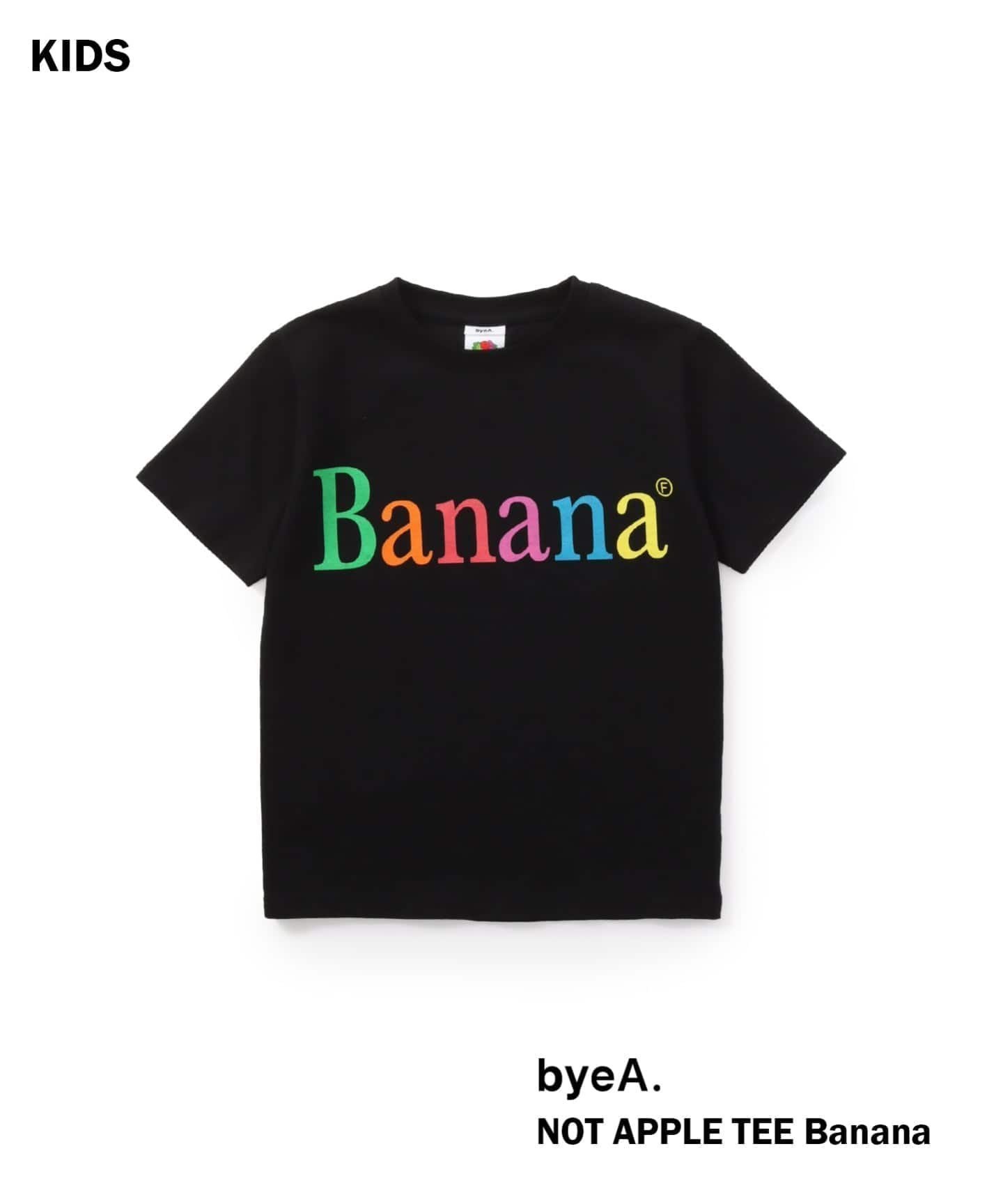 【イエナアンファン/IENA ENFANT / KIDS】の【byeA. / バイエー】NOT APPLE TEE (BANANA)kids インテリア・キッズ・メンズ・レディースファッション・服の通販 founy(ファウニー) 　ファッション　Fashion　キッズファッション　Fashion for Kids　コレクション　Collection, Seasonal Line　プリント　Print, Printed Pattern　S/S・春夏　SS, Spring/Summer, Warm Season　夏　Summer　2026年　2026　2026春夏・S/S　Spring/Summer 2026 SS26　ブラック|ID: prp329100004977607 ipo3291000000037305951