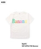 【イエナアンファン/IENA ENFANT / KIDS】の【byeA. / バイエー】NOT APPLE TEE (BANANA)kids 大人の最旬トレンドファッション＆コーディネート founy(ファウニー) ファッション Fashion キッズファッション Fashion for Kids コレクション Collection, Seasonal Line プリント Print, Printed Pattern S/S・春夏 SS, Spring/Summer, Warm Season 夏 Summer 2026年 2026 2026春夏・S/S Spring/Summer 2026 SS26 thumbnail ホワイト|ID: prp329100004977607 ipo3291000000037305952