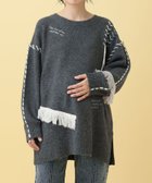 【レプシィム ローリーズファーム/LEPSIM LOWRYS FARM】の【産前・産後対応】マタニティ/ステッチ刺繍ニット グレー15|ID: prp329100004977641 ipo3291000000037306103
